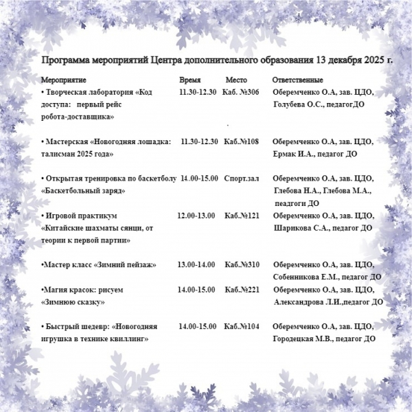 День открытых дверей ЦДО "РОСТ"